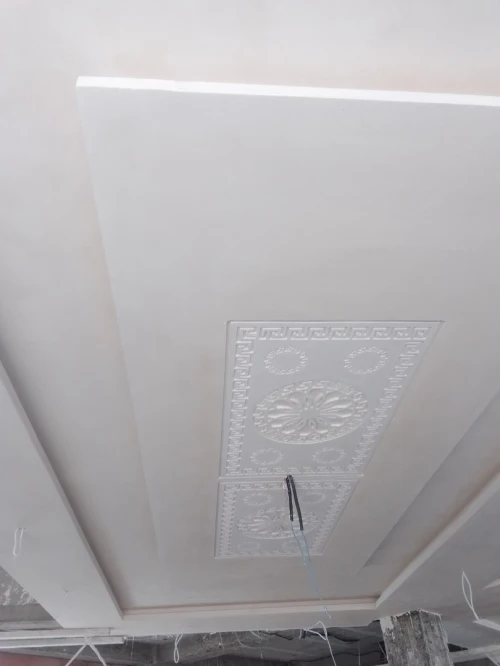 Artisan platrier. حرفي في الجبس 