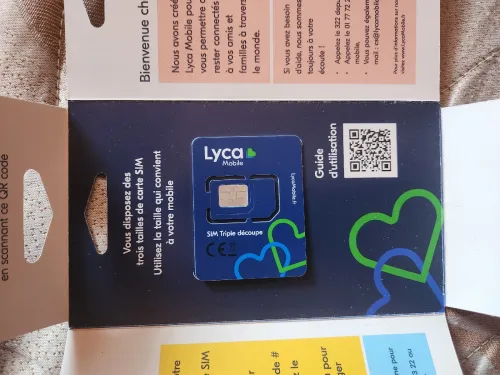 بطاقة LYCA Mobile الفرنسية