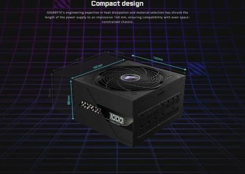 AORUS ELITE P1000W 80+ Platinum Modular PCIe 5.1 (rev. 1.1)