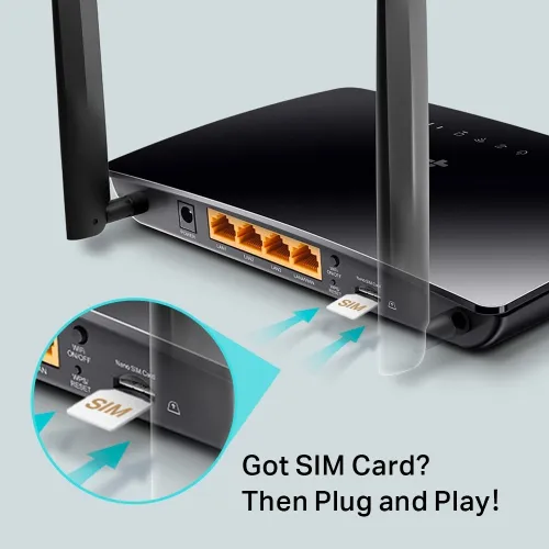 Modem  Routeur Archer MR200 4G WiFi LTE AC750 Mbps bi-bande