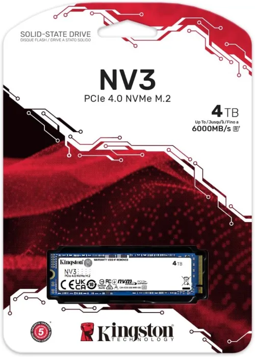 KINGSTON NV3 NVMe PCIe 4.0 Internal SSD 4TB