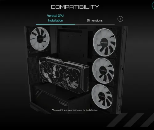 GIGABYTE CASE C500 PANORAMIC STEALTH