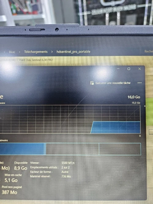 ASUS VIVOBOOK GO RYZEN 5 7520U 16 Go Ddr5 256 Go nvme
