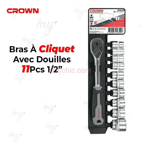 Bras a Cliquet Avec Douilles 11Pcs 1/2Crown CPHSW RXA12