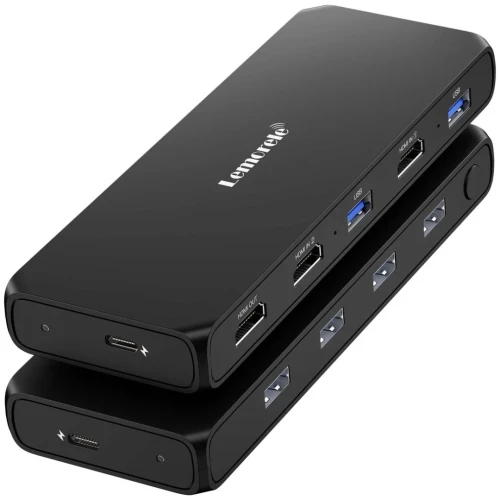 Lemorele commutateur KVM HDMI 4K/30Hz pour 2 PC et 1 moniteur