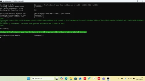 MISE A JOUR VERS WINDOWS 11 PRO WORKSTATION FR + OFFICE 360 AVEC COPILOT (CHATGPT) OFFICIELLE 