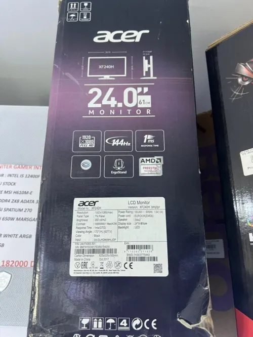 ECRAN GAMER ACER XF240H 24 POUCE 144HZ 1MS WITH STAND
