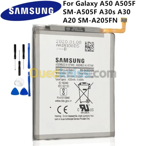 Batterie + Coque Arriere Pour Samsung A50, A50s, A30, A30s, A20, A20s