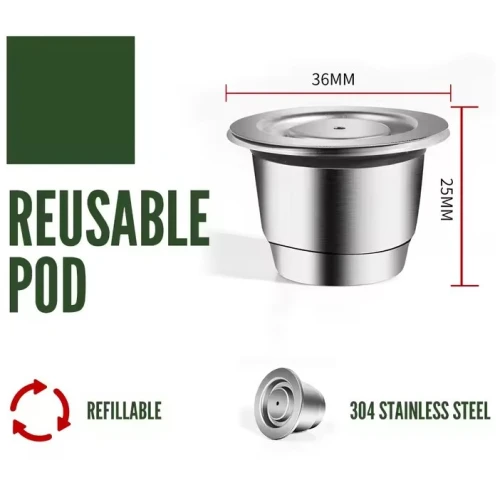 Capsule nespresso rechargeable en inox
