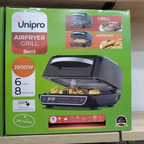 Four Et Friteuse À Air Cyclonique 6L 2600W Avec 8Fonctions Unipro MS-203