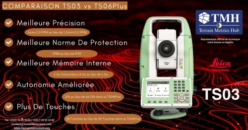 Leica TS03 station totale topographique 