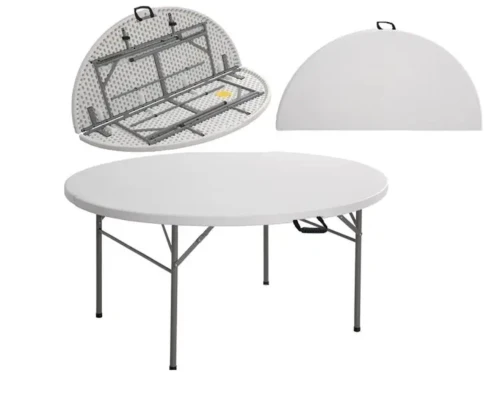 Table plastique pliante rond 1.80cm