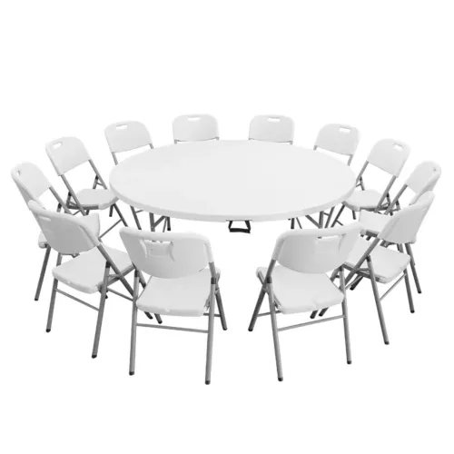 Table plastique pliante rond 1.80cm