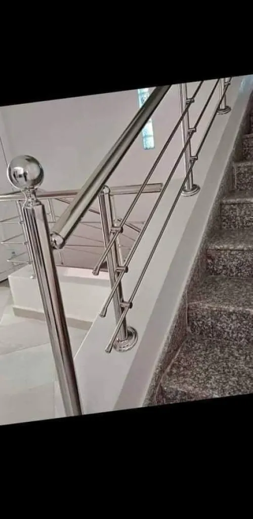 Rampe d'escalier en inox 