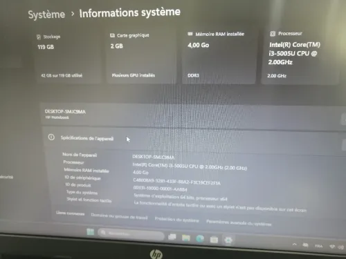 Pc Portable HP i3(5th)+VGA AMD 2GB