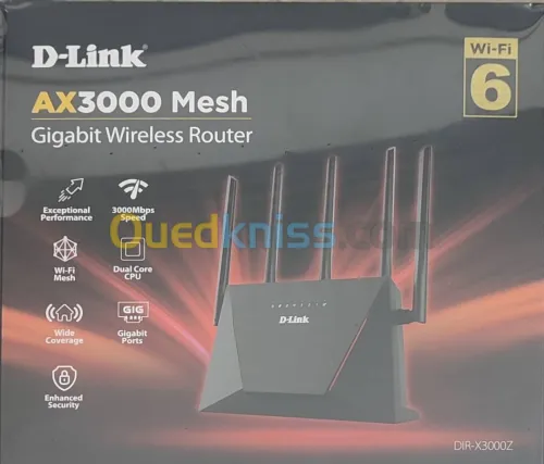 Router D-link Wifi 6 AX3000 Gigabit DIR-X3000Z 