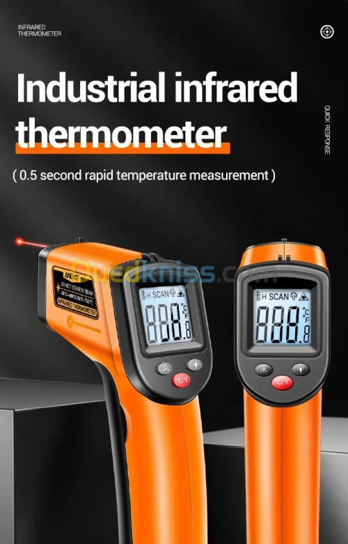 Thermomètre infrarouge portable déterminer la température de cuisson, four à pizza, gril 