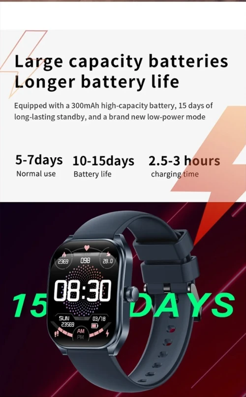 AOLONE SMART WATCH CURVE ECRON 2.01"  HIGH LUXURY