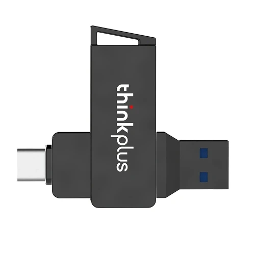 Lenovo ThinkPlus Clé USB 3.2 de Type C, Disque U Rotatif en Métal, OTG 128 Go
