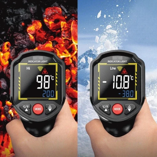 Thermomètre infrarouge ANENG TH203 professionneL-50 C a 600 C de qualité industrielle 12point laser
