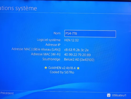 Play 4 slim flaché GOLDHAN disc dur 1tera 