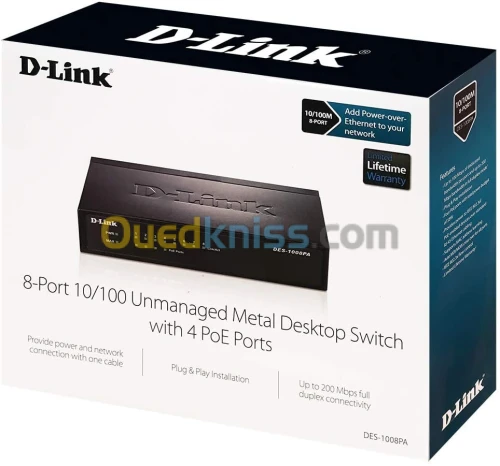 SWITCH D-LINK DES-1008PA