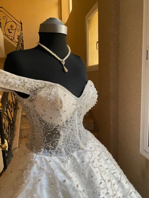Robe blanche فستان زواج
