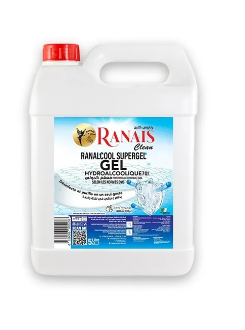 "RANALCOOL SUPERGEL "GEL HYDRO-ALCOOLIQUE 70%/جال كحولي 70%
