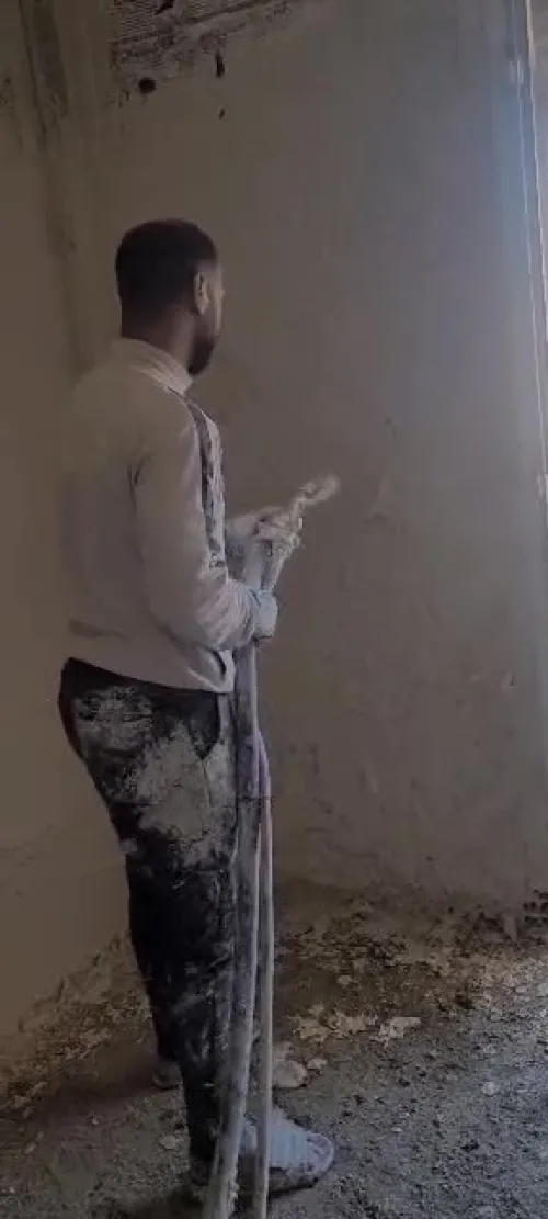 Plâtre  projet / بلاطر بروشتي , basta .Monocouche 