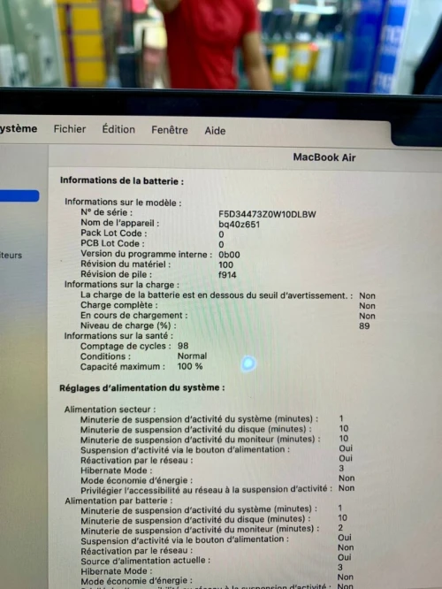 MacBook M2 2022 13.6 512GB/8GB 98cycle