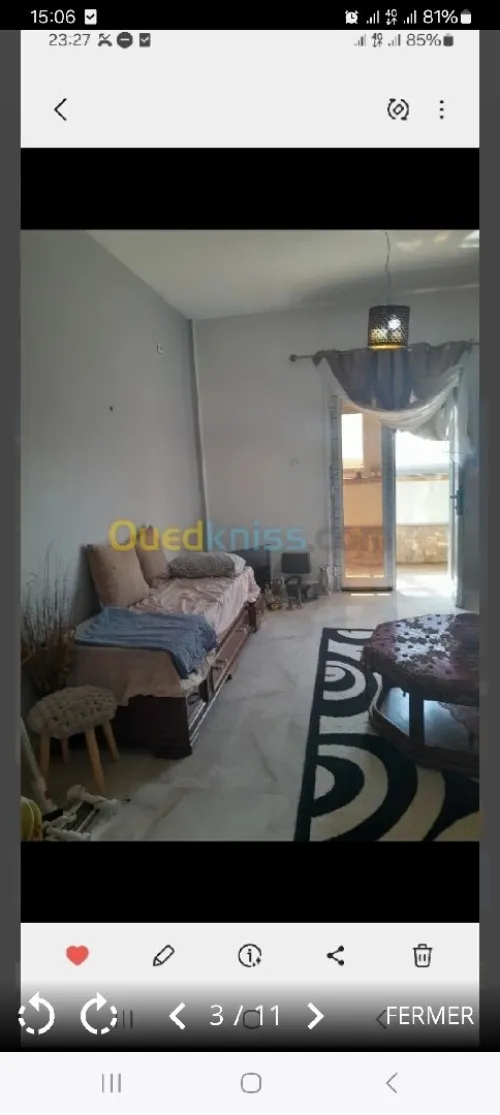 Location Appartement Niveau de villa F3 Boumerdès Boumerdes