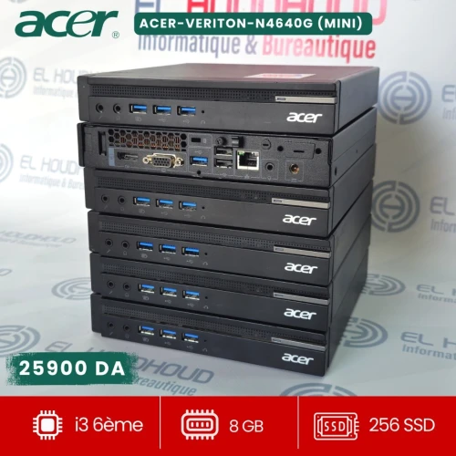 UC ACER VERITON N4640G MINI CORE i3 et i5  CHARGEUR D ORIGINE  SSD RAPIDE  FORMAT COMPACT