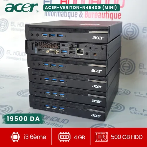 UC ACER VERITON N4640G MINI CORE i3 et i5  CHARGEUR D ORIGINE  SSD RAPIDE  FORMAT COMPACT