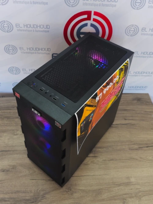 UNITE GAMER 4PCS FANS RGB/CM MSI A520M-A PRO/RYZEN 5 PRO 5655G/8GB DDR4-3200MHZ/NVME 256GB/450W GAMEFORCE