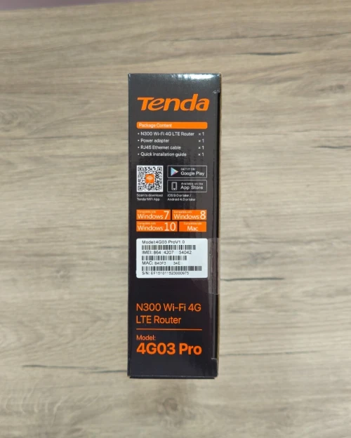 Routeur 4G LTE Tenda 4G03 Pro  WiFi N300 SIM 4G  Internet Rapide