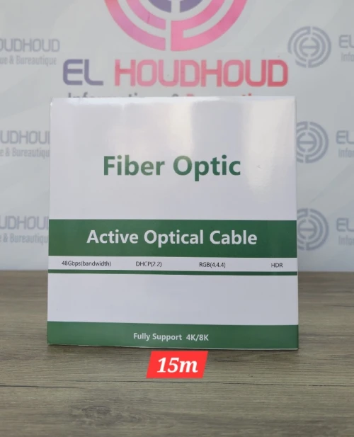 Câble HDMI 2.1 Fibre Optique (AOC) 15M  8K/48Gbps  NEUF