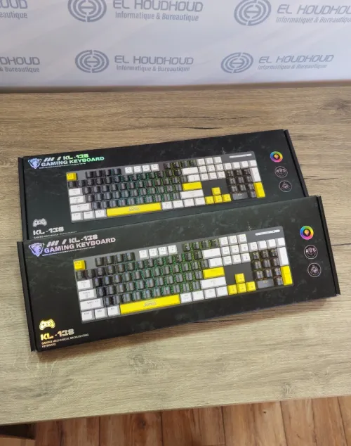 CLAVIER GAMING MÉCANIQUE JEDEL KL-138 RGB  SWITCH BLEU