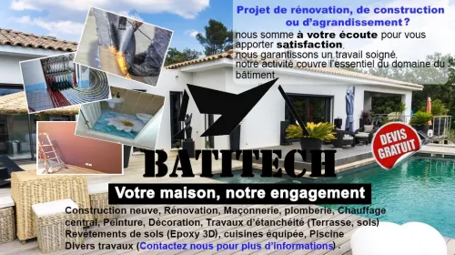BATITECH Alger Construction ,Rénovation ,Aménagement batiment ,Architecture Commerciale & Solutions Technologiques