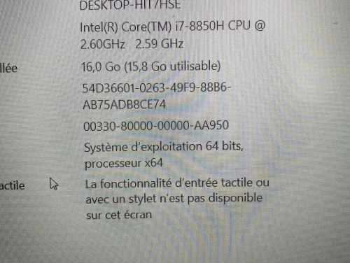 DELL PRECISION 7530 i7-8850H 16GB 512GB SSD QUADRO P1000