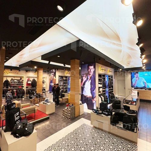 PLAFOND TENDU - PLAFOND IMPRIME - TOILE TENDUE - PROTECO 
