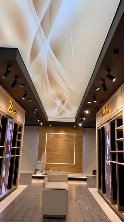 plafond tendu - toile tendu - Proteco 