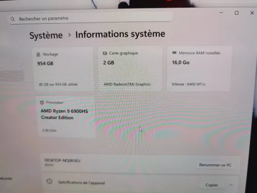 LENOVO YOGA SLIM 7 PRO 14ARH RYZEN 9 6900HS 16GB DDR5 1000SSD NVME 14P 2K