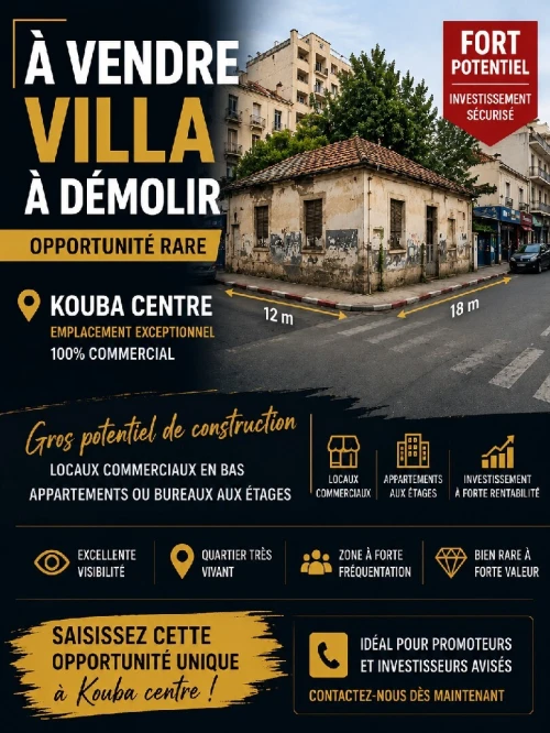 Vente Villa Alger Kouba