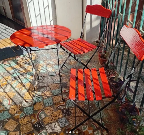 Ensemble bistrot de jardin ou balcon