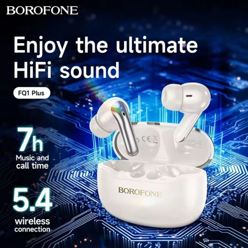 Écouteurs sans fil Bluetooth V5.4 FQ1 Plus ANC BOROFONE سماعات أذن لاسلكية