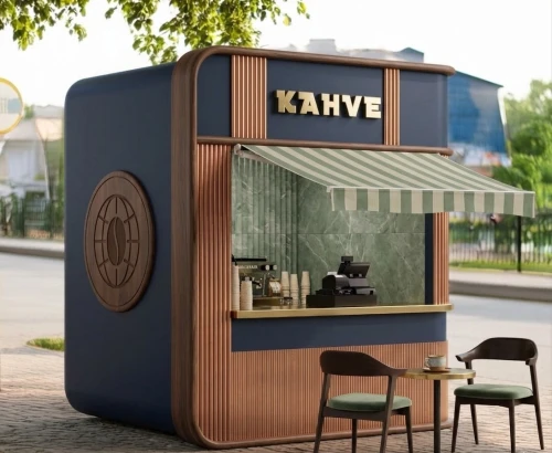Création de stands et kiosques Design moderne 3D