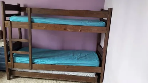 Lit superposé en bois