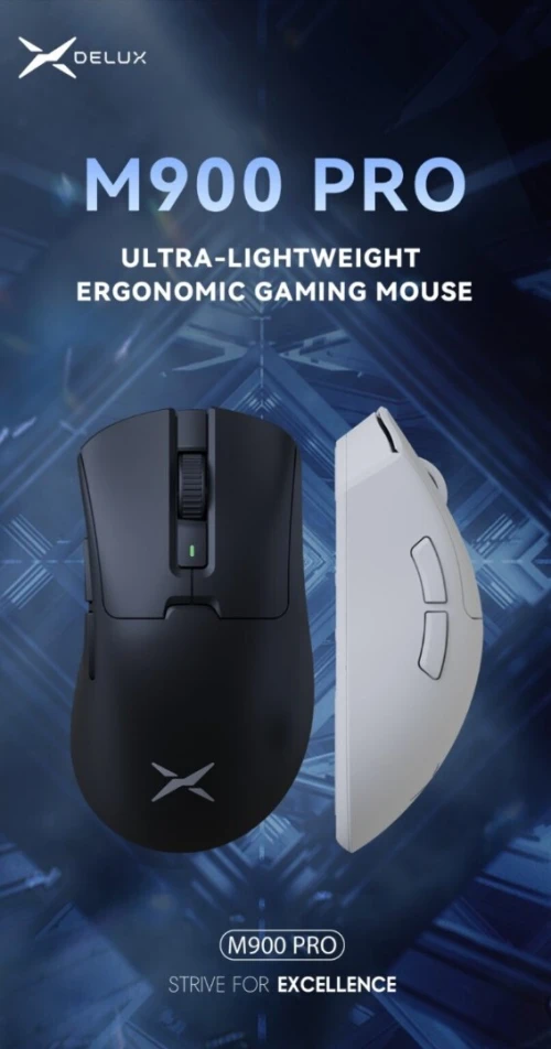 Delux M900 PRO ESports Wireless Gaming Mouse PAW3395