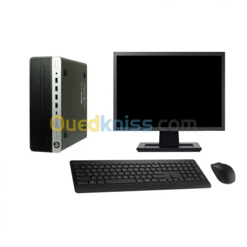 PC hp Prodesk 600 G3 SFF i3 6th Ram 4Go HDD 500G Ecran 18.5" 