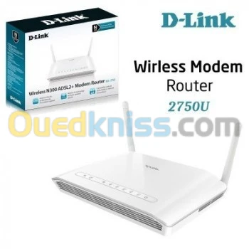 Modem Router D-Link N300 DSL-2750U 